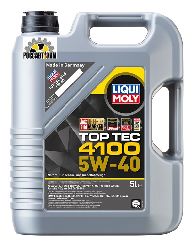 Масло моторное LIQUI MOLY Top Tec 4100 5W40 4л 7547/2195