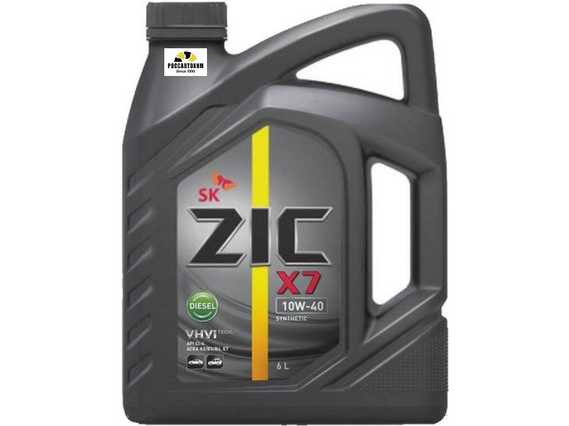 Масло моторное ZIC X7 DIESEL 10W40 6л