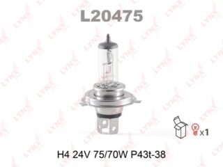 Лампа LYNX H4 24V75/70w P43T-38 L20475
