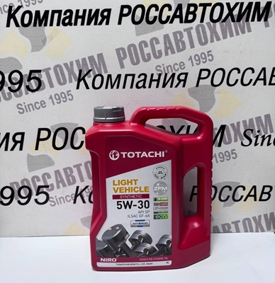Масло моторное TOTACHI NIRO LV Synthetic 5W30 SP, GF-6A синт. 4л