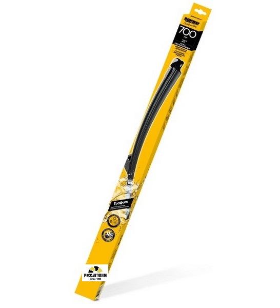 Щетки стеклоочистителя бескаркасные с графитовым покрытием RW-28G 28"(700мм)