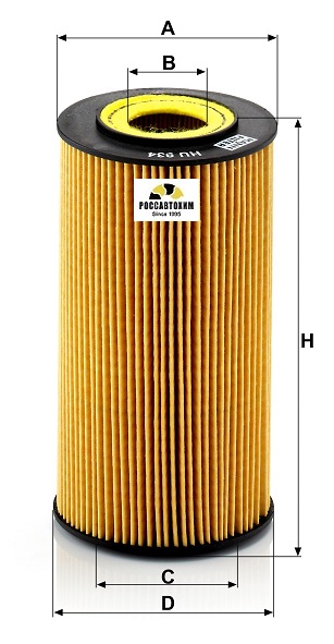 Фильтр масляный MANN HU934x