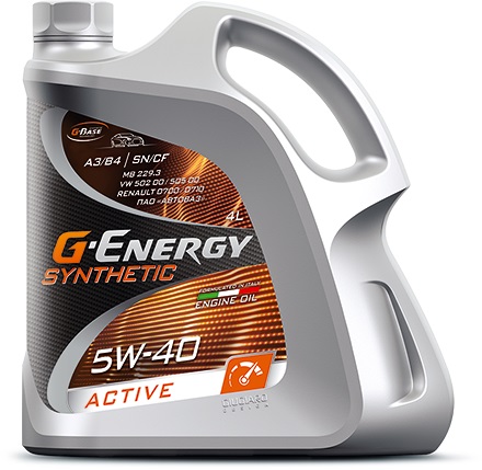 Масло моторное G-Energy Synthetic Active 5W40 4л