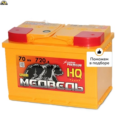 АКБ ТЮМЕНЬ Медведь Silver Ca/Ca 6СТ-70.0 VLA о/п (низкий)