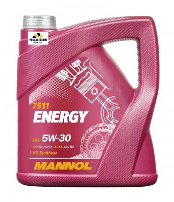 Масло моторное MANNOL 5w30 син. Energy MN7511 4л