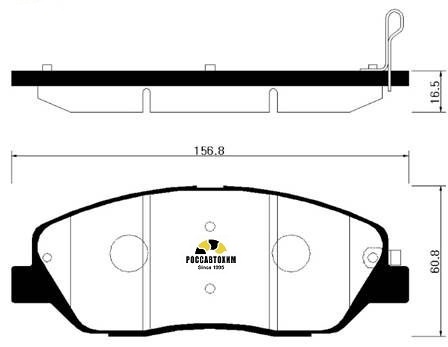 Колодки тормозные дисковые HSB HP0033