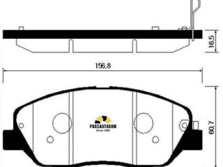 Колодки тормозные дисковые HSB HP0043