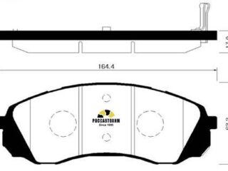Колодки тормозные дисковые HSB HP1039