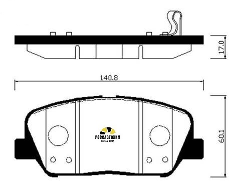 Колодки тормозные дисковые HSB HP1046