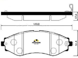 Колодки тормозные дисковые* HSB HP2008