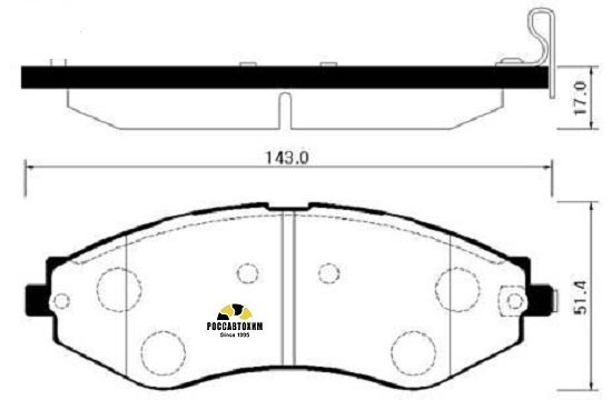Колодки тормозные дисковые HSB HP2012