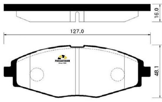 Колодки тормозные дисковые HSB HP2002
