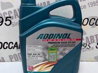 Масло моторное ADDINOL Premium 0530 C3-DX 5W30 SN/CF, C3 синт. 5л