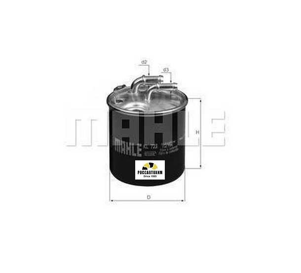 KL723D Фильтр топливный KNECHT (WK820/2 x)*