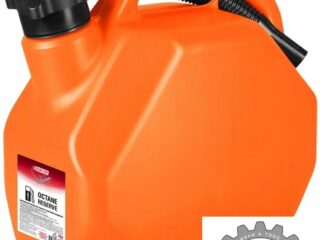 Канистра 3ton 10л ОРАНЖЕВАЯ для топлива усиленная с крышкой и лейкой