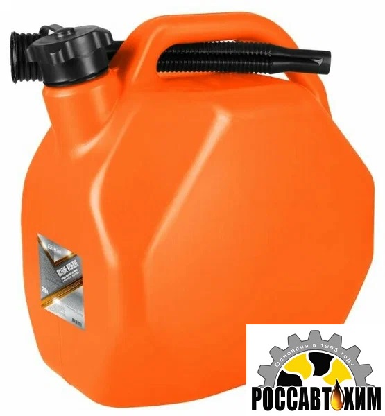 Канистра 3ton 20л ОРАНЖЕВАЯ для топлива усиленная с крышкой и лейкой