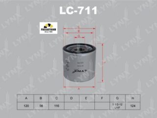 Фильтр масляный LYNXauto LC-711