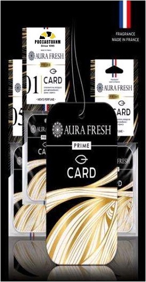 749 Ароматизатор AURA FRESH PRIME CARD №1 (23140)