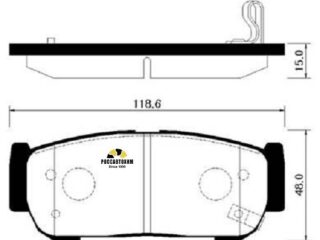 Колодки тормозные дисковые HSB HP4008