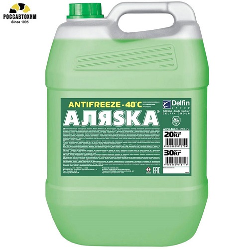 Антифриз Аляска -40 G11 green 20кг