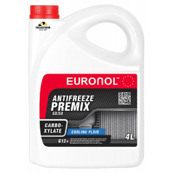 Антифриз EURONOL ANTIFREEZE CARBOXYLATE READY G12+ 4kg ( красный )
