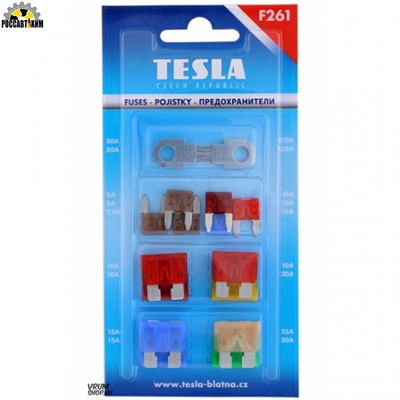 Набор предохранителей TESLA FN/FT/FS 18шт F261