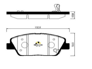 Колодки тормозные дисковые HSB HP1044