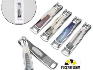 Кусачки-книпсер педикюрные, с пилкой, 7,5 см, рисунок МИКС 1492631