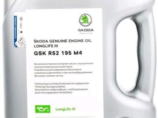 Масло моторное SKODA LongLife III (GSK R52 195M4) 0W30 5л