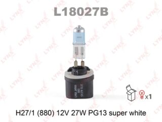 Лампа H27W/1 12V PG13 SUPER WHITE LYNXauto L18027B