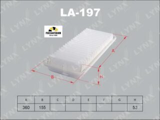 Фильтр воздушный LYNXauto LA-197