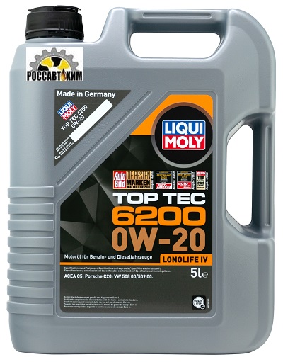 Масло моторное LIQUI MOLY Top Tec 6200 0W20 5л 20789