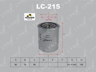 Фильтр масляный LYNXauto LC-215