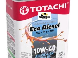 Масло моторное TOTACHI Eco Diesel 10W40 CK-4/СJ-4/SN, E9 п/с 6л