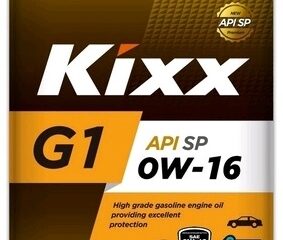 Масло моторное KIXX G1 0W16 SP, GF-6B синт. 4л