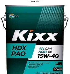 Масло моторное KIXX HDX PAO 15W-40 CJ-4/SM, E9 синт. 20л