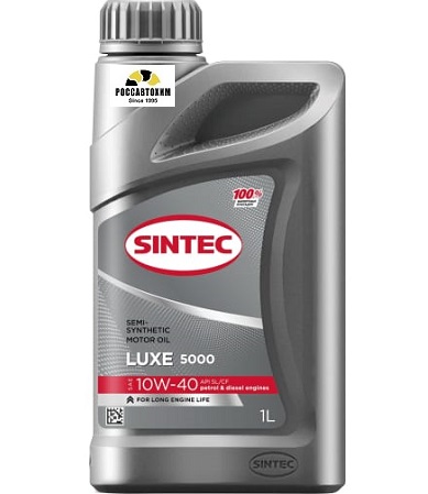 Масло моторное SINTEC 10W40 Люкс 5000 API SL/CF п/с 1л