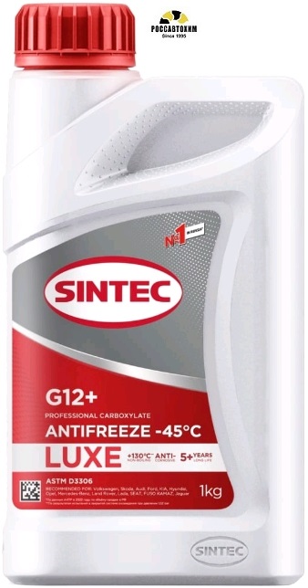 Антифриз SINTEC -40 G12+ LUX красный 1кг