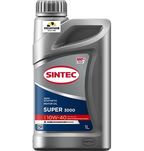 Масло моторное SINTEC 10W40 Супер 3000 API SG/CD п/с 1л