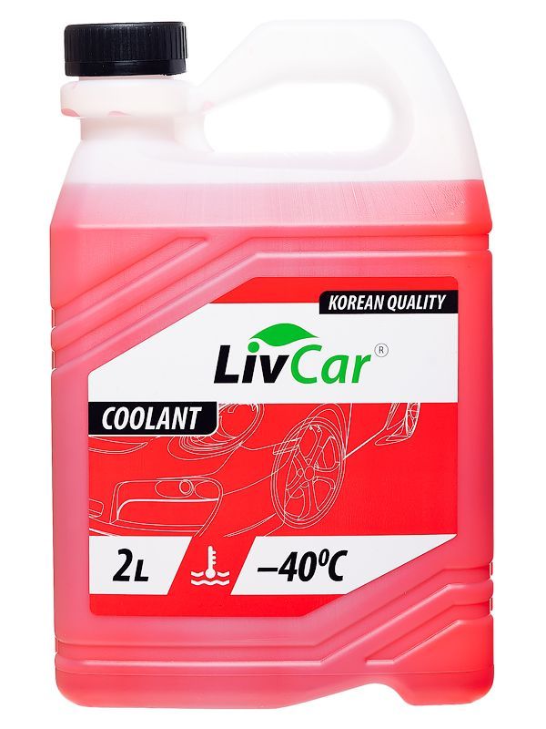 Антифриз всесезонный LIVCAR COOLANT -40 красный (2л)