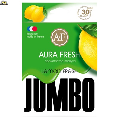 643/6 Ароматизатор AURA FRESH JUMBO Lemon Fresh, кор. 24 шт.