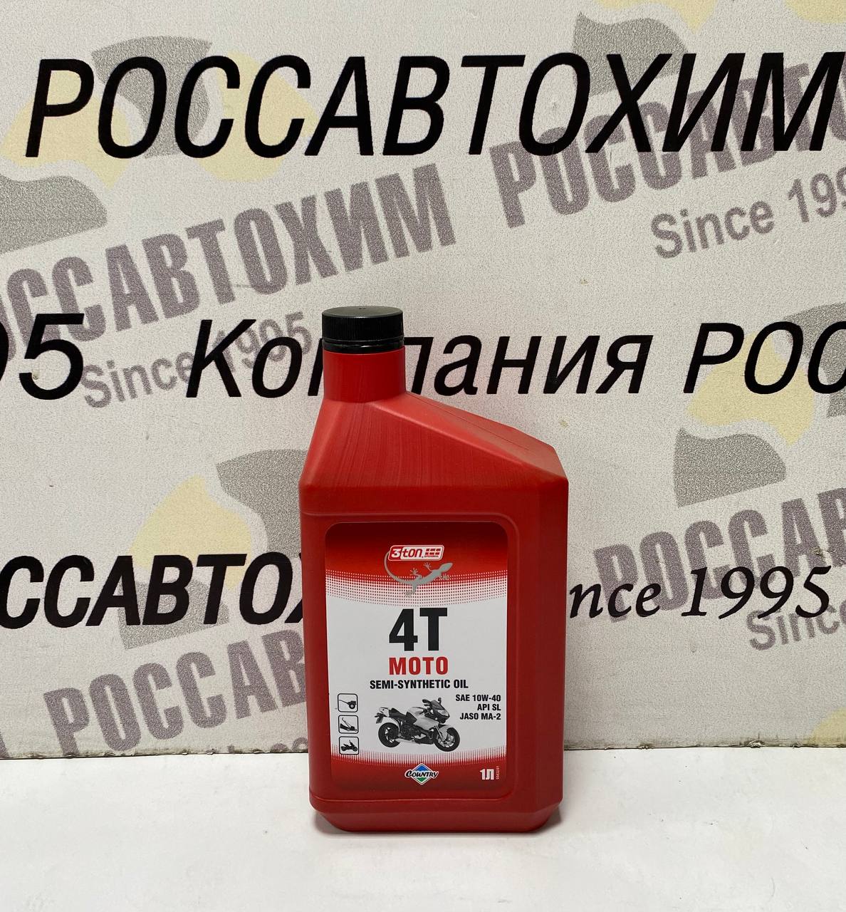 Масло моторное 4-тактное Country п/с SAE10W40 API SL JASO-MA-2 1л 3TON ST-513