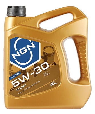 Масло моторное NGN 5W-30 PROFI A-LINE SN/CF 4л (синт. мотор. масло), V272085301