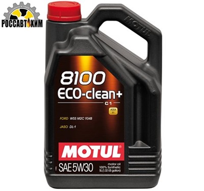 Масло моторное MOTUL 8100 ECO-CLEAN + 5w30 C1, DL-1 4л
