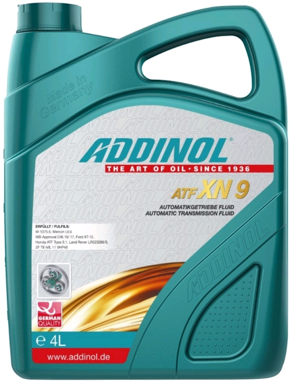 Масло трансмиссионное ADDINOL ATF XN 9 синт. 4л